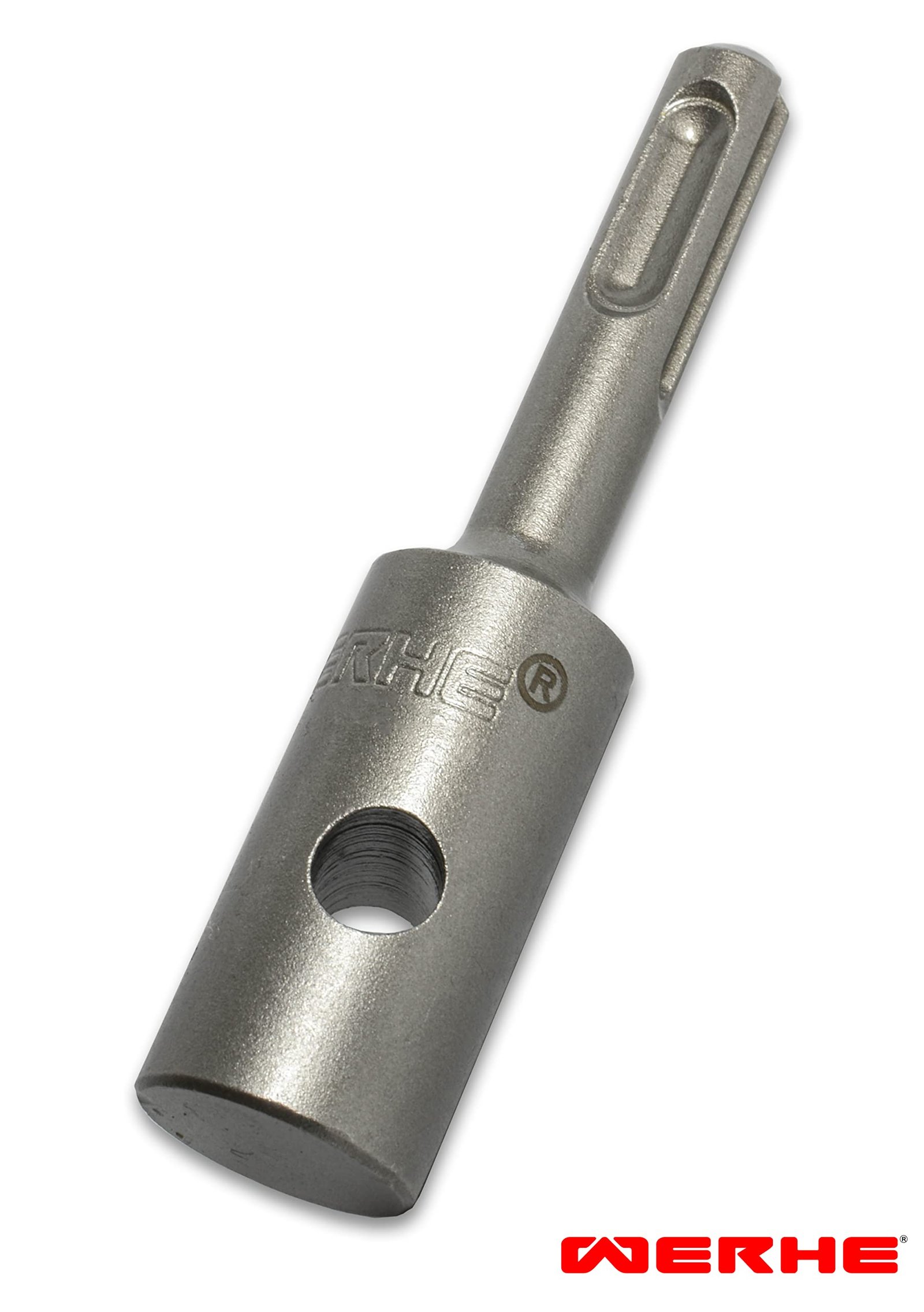 WERHE Doppelwendel Erdbohrer Ø120mm 80cm – Pfahlbohrer mit SDS Plus Adapter – Robust & Präzise - Image 2