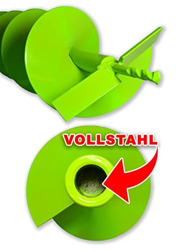 WERHE Erdbohrer für Bohrer mit Adapter 25 mm auf 20 mm ⌀150 mm, Länge 80 cm - Brunnenbohrer, Baumpflanzbohrer, Erdbohrer, Pfahlbohrer, Dükerbohrer - Image 10