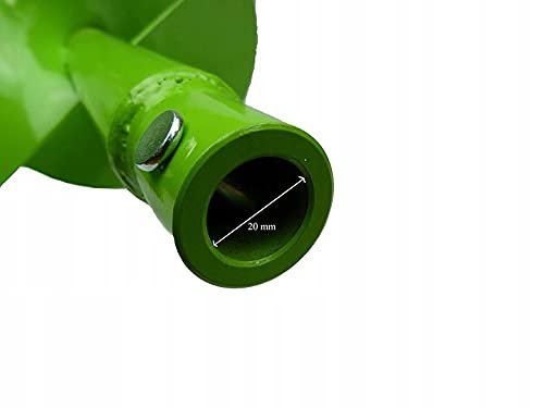 WERHE® Profi Bohrer Starker Stahl, Erdbohrer für bohrmaschine 300 mm Doppel-Welle extrem robust mit Hex Adapter - Pfahlbohrer Brunnenbohrer präzise Bohrspitze. - Image 8